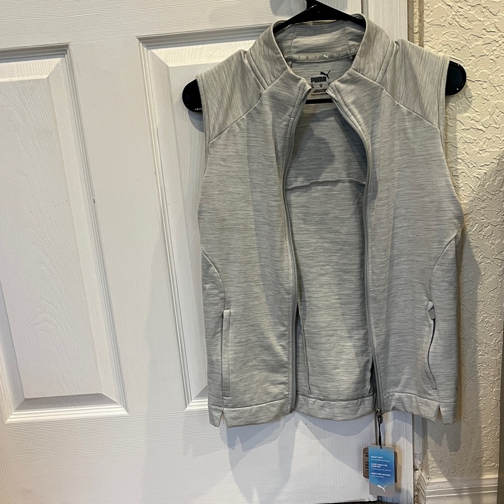 Puma Light Heather Gray Women’s Golf Vest